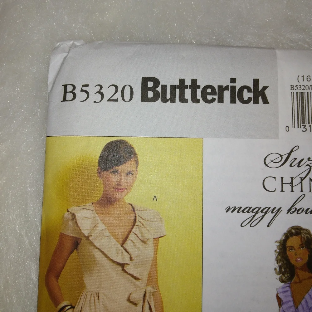 Butterick B5320 Misses Lined Wrap Dress sz 16-18-20-22-24